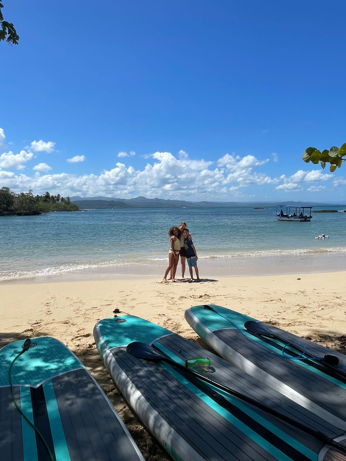paddleboarding to secluded beach